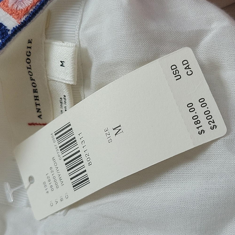 Anthropologie V- Neck Embroidered Dress - Picture 12 of 16